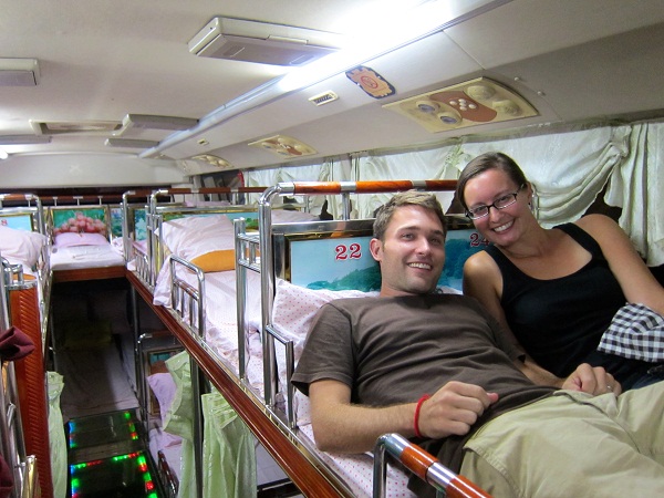Vip bus in Luang Prabang