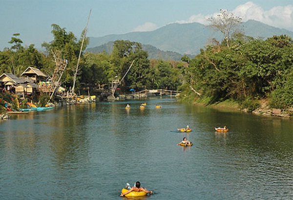 Tubing in Vang Vieng is one of the most popular things to do in Laos