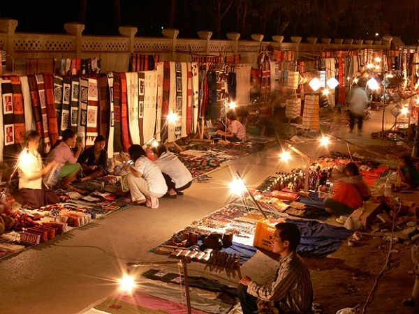 Night market in Luang Prabang