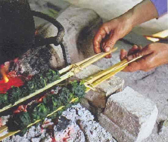 Special fried green moss