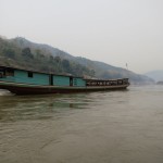 Slow boat down the Mekong River