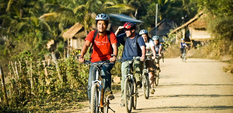 Cycling in Laos