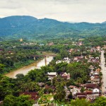 The overview of Luang Prabang seen from Phousi mountain