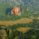 Discover the sweet calm of Vang Vieng in a hot air balloon ride