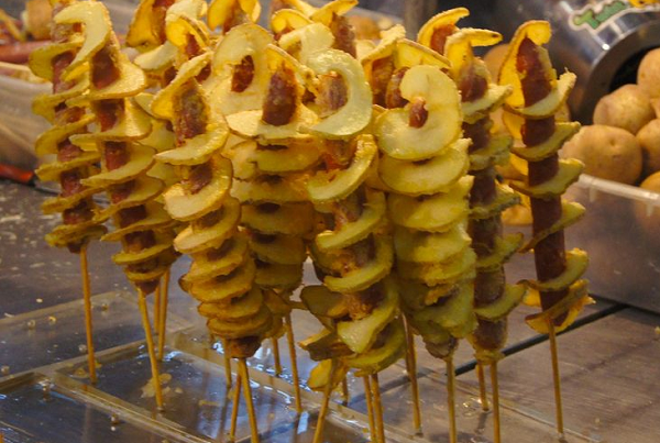 Tornados potato chips is a popular street food snack 