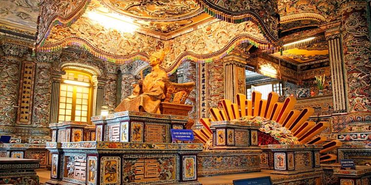 Inside Khai Dinh Tomb