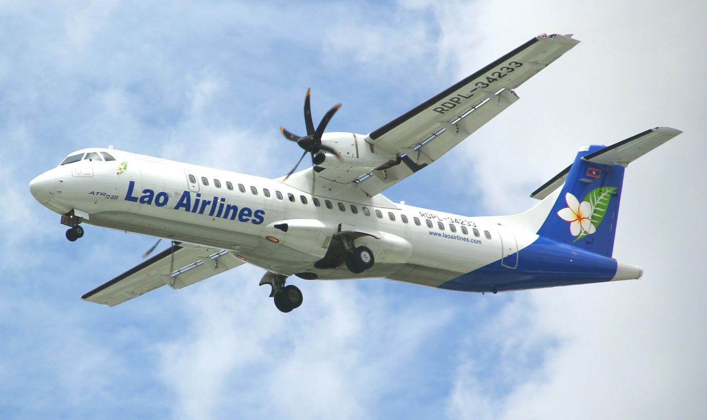 Plane from Vientiane to Luang Prabang