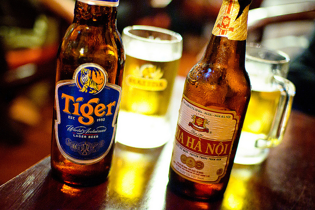 Enjoy beer in Vietnam