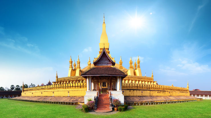 That Luang, the national simple of Laos