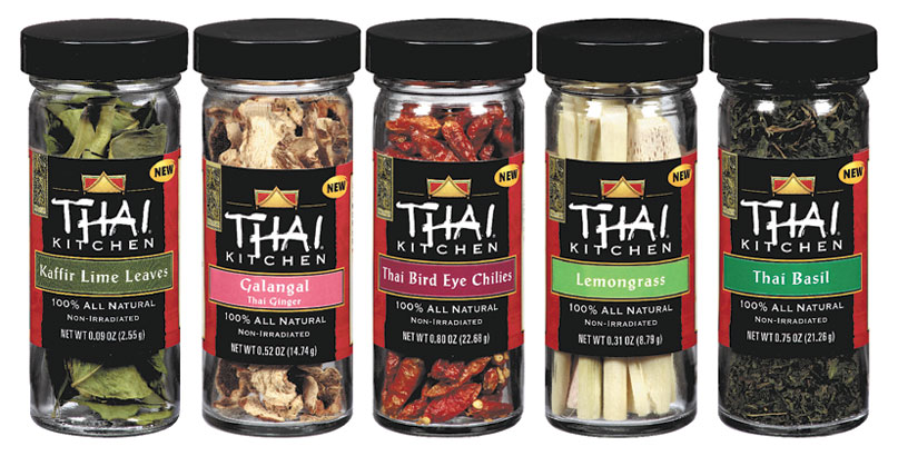 All-natural Thai herbs, spices and sauces