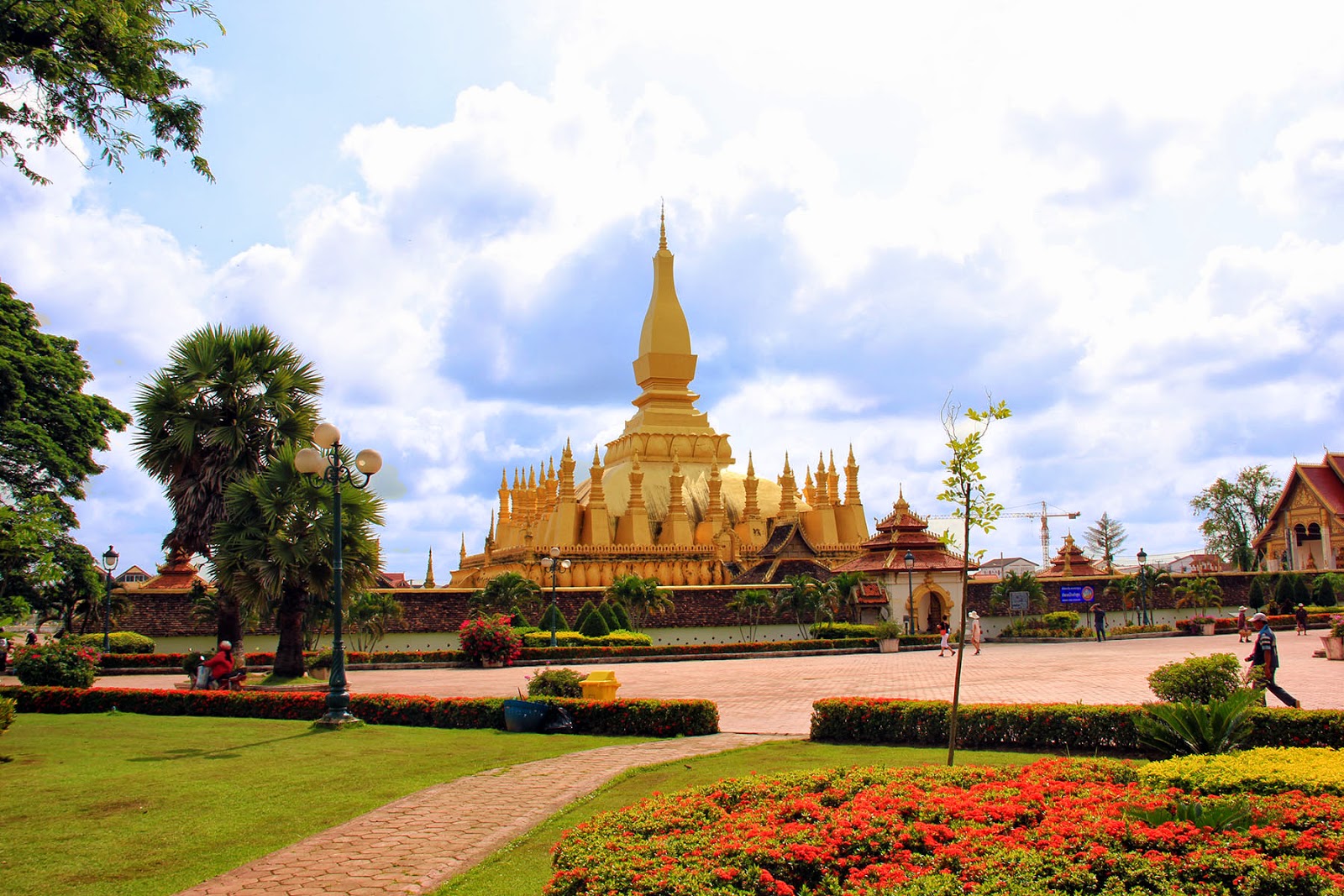 That Luang is on top uniquely designed pagodas in Laos